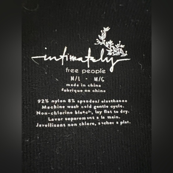 Free People Intimately Bralette Crop Top, Medium Large, M/L - Picture 3 of 4